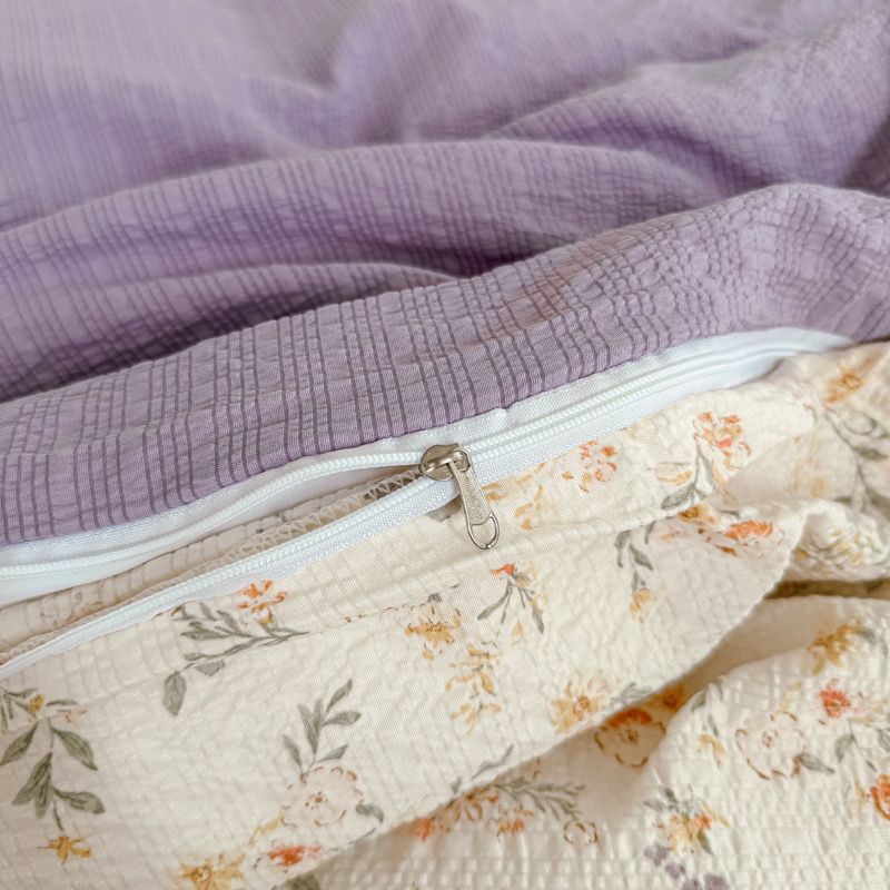 4Pcs PreCloud Linen | Set Đũi Xu Kem Style trẻ trung hiện đại | ID 4PCSPRECLOUD32