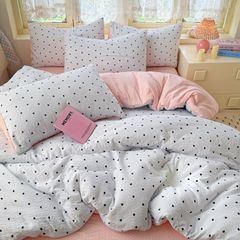 4Pcs PreCloud Linen | Set Đũi Xu Kem Style trẻ trung hiện đại | ID 4PCSPRECLOUD33