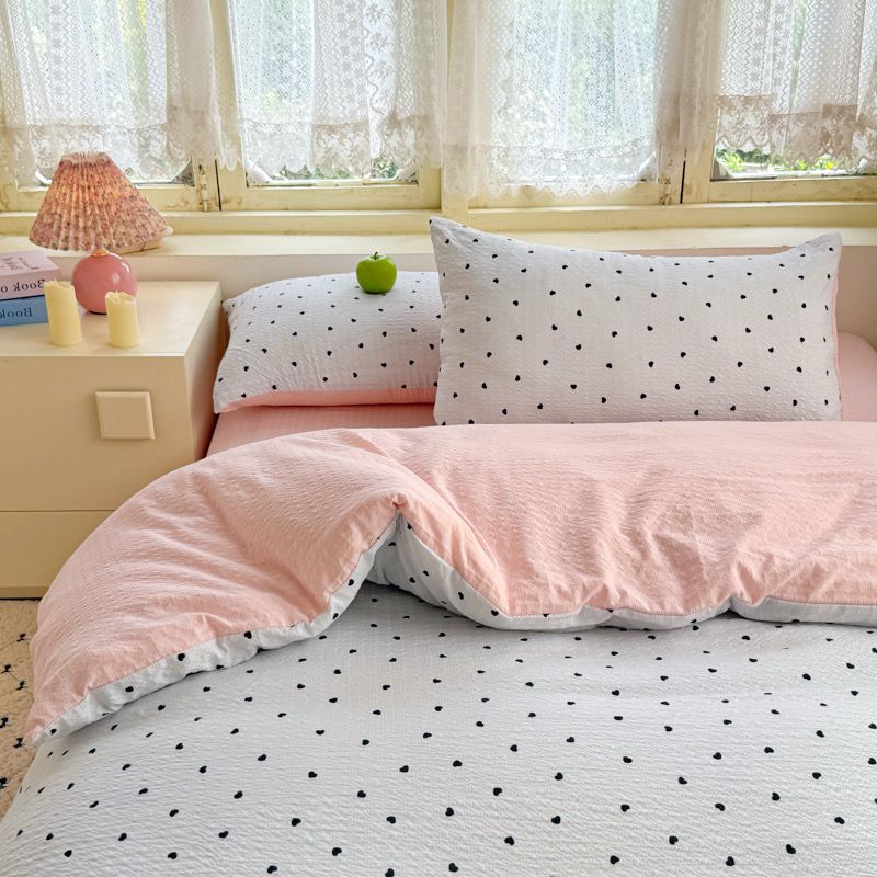 4Pcs PreCloud Linen | Set Đũi Xu Kem Style trẻ trung hiện đại | ID 4PCSPRECLOUD33