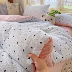 4Pcs PreCloud Linen | Set Đũi Xu Kem Style trẻ trung hiện đại | ID 4PCSPRECLOUD33