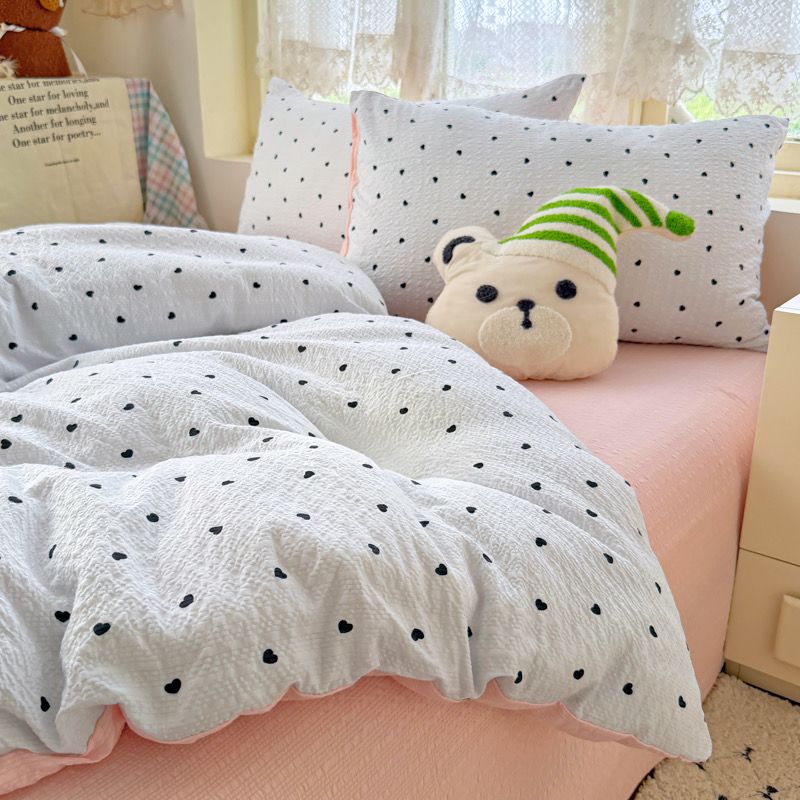 4Pcs PreCloud Linen | Set Đũi Xu Kem Style trẻ trung hiện đại | ID 4PCSPRECLOUD33