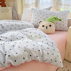 4Pcs PreCloud Linen | Set Đũi Xu Kem Style trẻ trung hiện đại | ID 4PCSPRECLOUD33