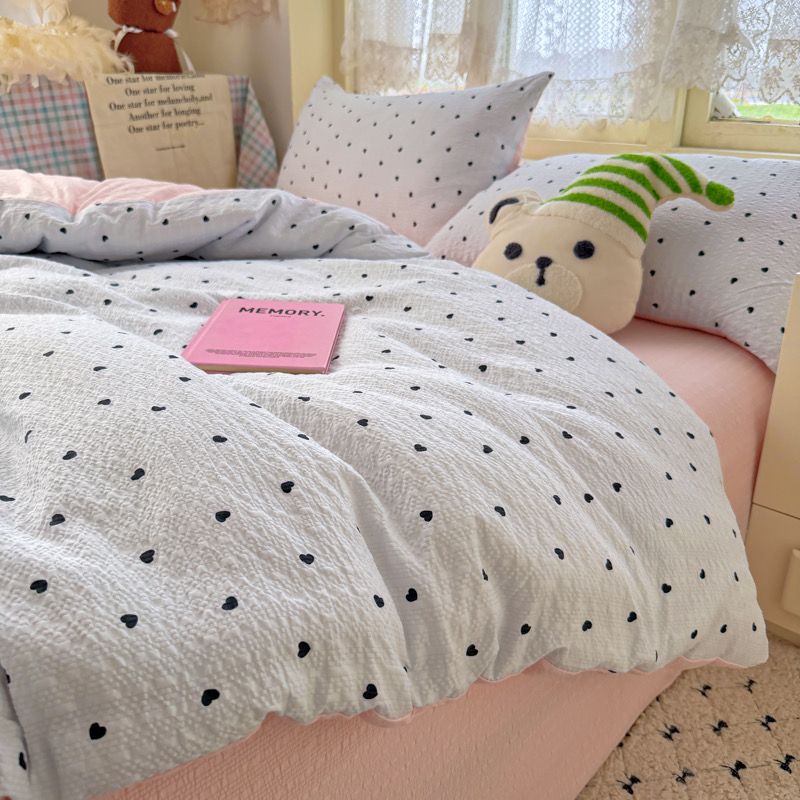 4Pcs PreCloud Linen | Set Đũi Xu Kem Style trẻ trung hiện đại | ID 4PCSPRECLOUD33
