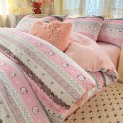 4Pcs PreCloud Linen | Set Đũi Xu Kem Style trẻ trung hiện đại | ID 4PCSPRECLOUD35
