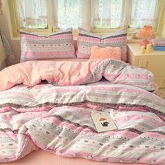 4Pcs PreCloud Linen | Set Đũi Xu Kem Style trẻ trung hiện đại | ID 4PCSPRECLOUD35