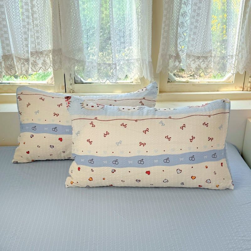 4Pcs PreCloud Linen | Set Đũi Xu Kem Style trẻ trung hiện đại | ID 4PCSPRECLOUD36