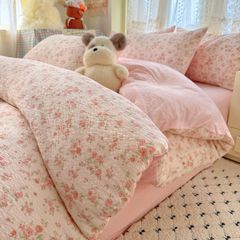 4Pcs PreCloud Linen | Set Đũi Xu Kem Style trẻ trung hiện đại | ID 4PCSPRECLOUD37