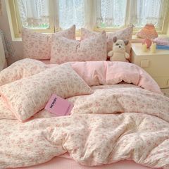 4Pcs PreCloud Linen | Set Đũi Xu Kem Style trẻ trung hiện đại | ID 4PCSPRECLOUD37