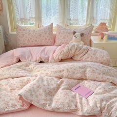 4Pcs PreCloud Linen | Set Đũi Xu Kem Style trẻ trung hiện đại | ID 4PCSPRECLOUD37