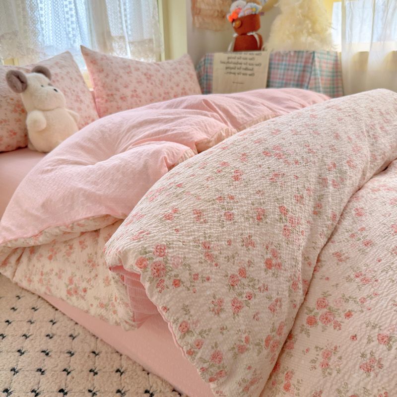4Pcs PreCloud Linen | Set Đũi Xu Kem Style trẻ trung hiện đại | ID 4PCSPRECLOUD37