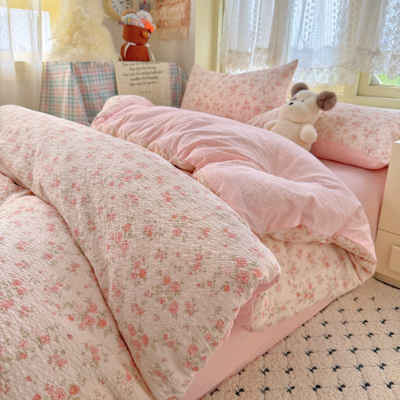 4Pcs PreCloud Linen | Set Đũi Xu Kem Style trẻ trung hiện đại | ID 4PCSPRECLOUD37