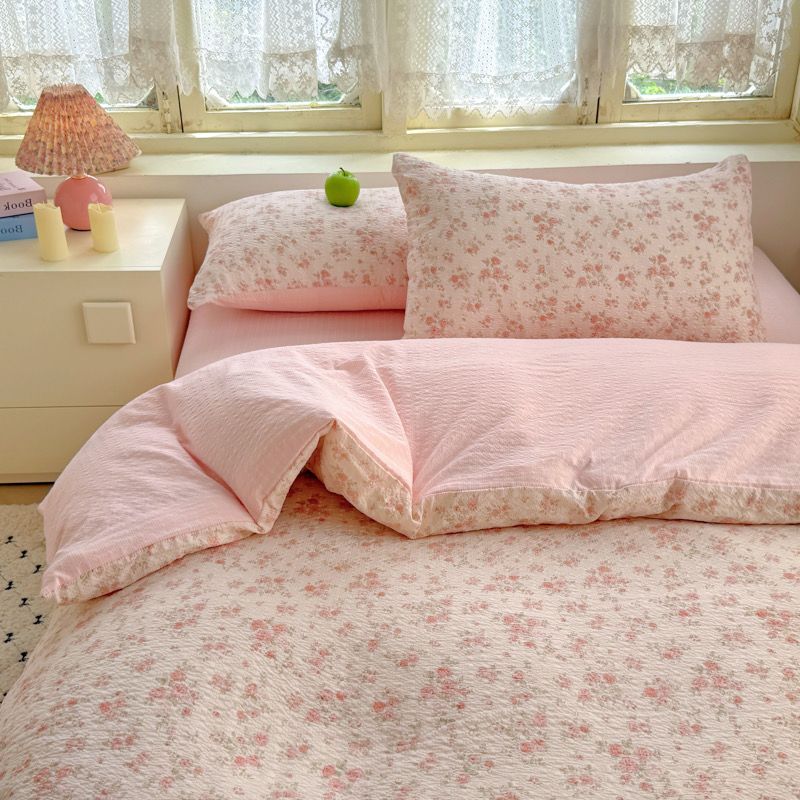 4Pcs PreCloud Linen | Set Đũi Xu Kem Style trẻ trung hiện đại | ID 4PCSPRECLOUD37