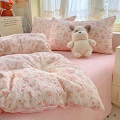 4Pcs PreCloud Linen | Set Đũi Xu Kem Style trẻ trung hiện đại | ID 4PCSPRECLOUD37