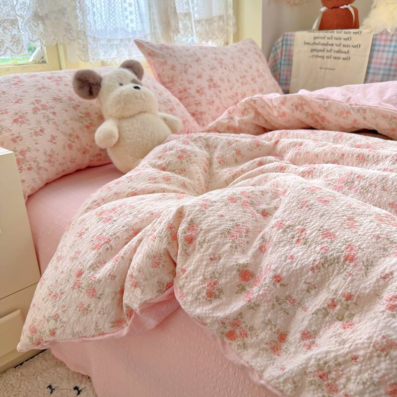 4Pcs PreCloud Linen | Set Đũi Xu Kem Style trẻ trung hiện đại | ID 4PCSPRECLOUD37