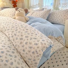 4Pcs PreCloud Linen | Set Đũi Xu Kem Style trẻ trung hiện đại | ID 4PCSPRECLOUD38