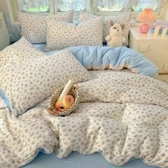 4Pcs PreCloud Linen | Set Đũi Xu Kem Style trẻ trung hiện đại | ID 4PCSPRECLOUD38