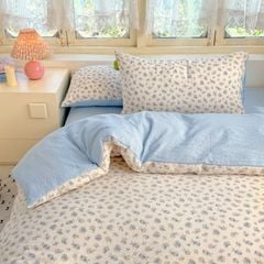 4Pcs PreCloud Linen | Set Đũi Xu Kem Style trẻ trung hiện đại | ID 4PCSPRECLOUD38