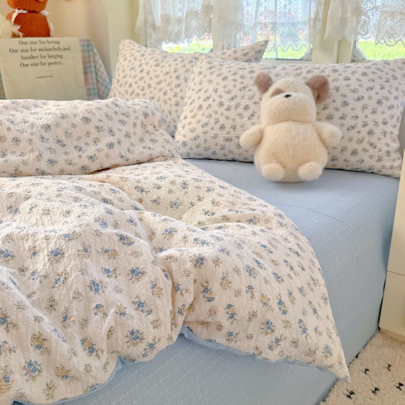 4Pcs PreCloud Linen | Set Đũi Xu Kem Style trẻ trung hiện đại | ID 4PCSPRECLOUD38