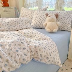 4Pcs PreCloud Linen | Set Đũi Xu Kem Style trẻ trung hiện đại | ID 4PCSPRECLOUD38
