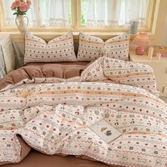 4Pcs PreCloud Linen | Set Đũi Xu Kem Style trẻ trung hiện đại | ID 4PCSPRECLOUD39