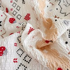 4Pcs PreCloud Linen | Set Đũi Xu Kem Style trẻ trung hiện đại | ID 4PCSPRECLOUD39