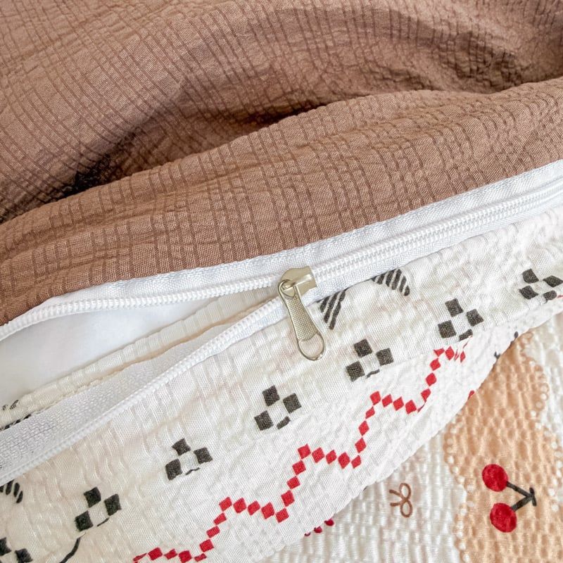 4Pcs PreCloud Linen | Set Đũi Xu Kem Style trẻ trung hiện đại | ID 4PCSPRECLOUD39