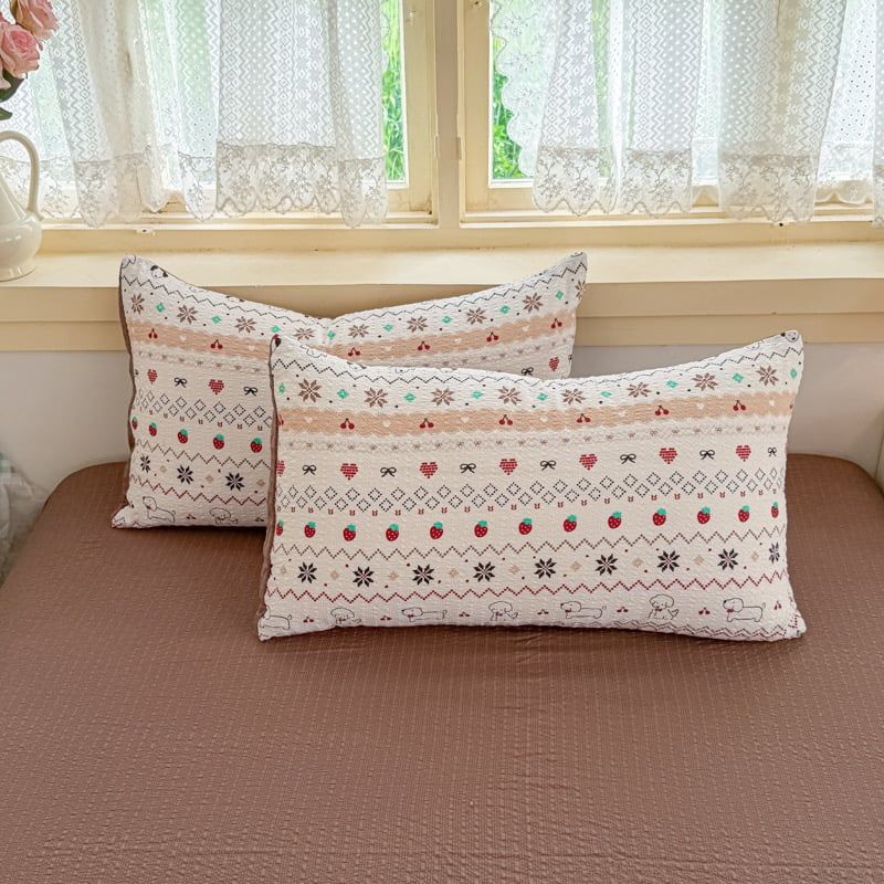 4Pcs PreCloud Linen | Set Đũi Xu Kem Style trẻ trung hiện đại | ID 4PCSPRECLOUD39