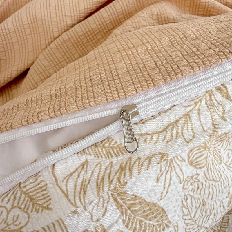 4Pcs PreCloud Linen | Set Đũi Xu Kem Style trẻ trung hiện đại | ID 4PCSPRECLOUD40