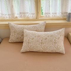 4Pcs PreCloud Linen | Set Đũi Xu Kem Style trẻ trung hiện đại | ID 4PCSPRECLOUD40