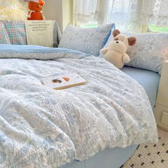 4Pcs PreCloud Linen | Set Đũi Xu Kem Style trẻ trung hiện đại | ID 4PCSPRECLOUD41