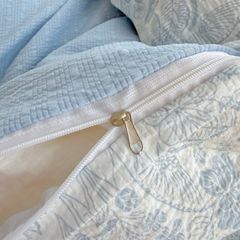 4Pcs PreCloud Linen | Set Đũi Xu Kem Style trẻ trung hiện đại | ID 4PCSPRECLOUD41