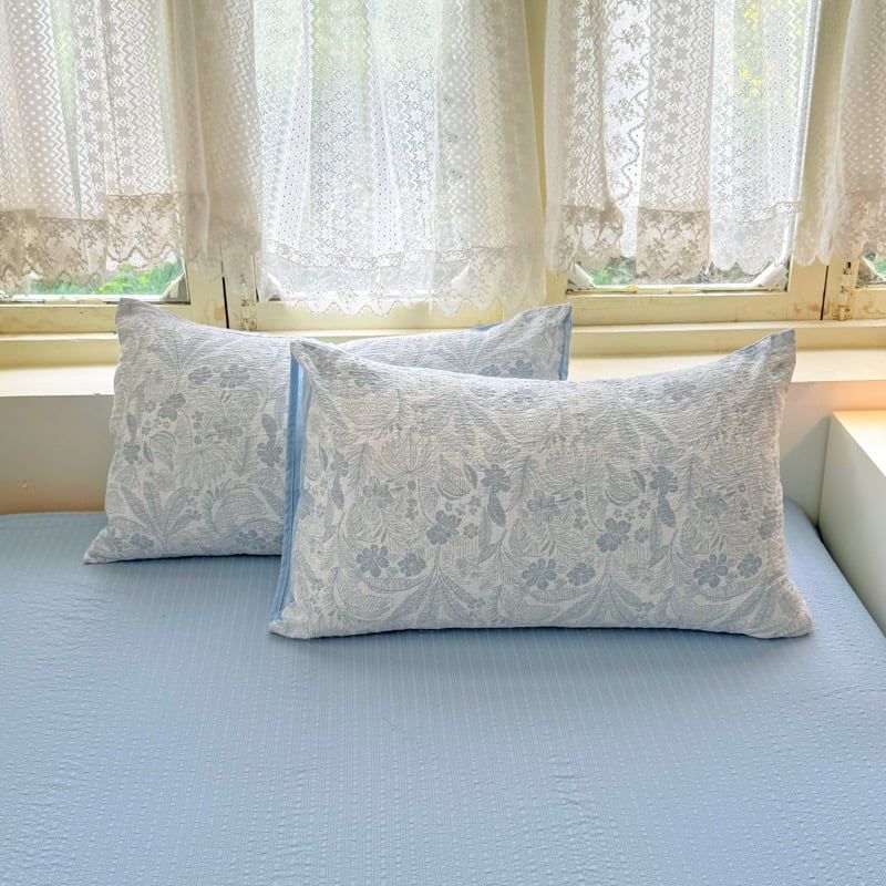 4Pcs PreCloud Linen | Set Đũi Xu Kem Style trẻ trung hiện đại | ID 4PCSPRECLOUD41