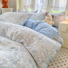 4Pcs PreCloud Linen | Set Đũi Xu Kem Style trẻ trung hiện đại | ID 4PCSPRECLOUD41