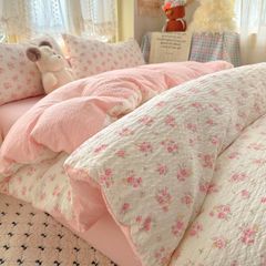 4Pcs PreCloud Linen | Set Đũi Xu Kem Style trẻ trung hiện đại | ID 4PCSPRECLOUD42