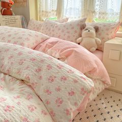 4Pcs PreCloud Linen | Set Đũi Xu Kem Style trẻ trung hiện đại | ID 4PCSPRECLOUD42