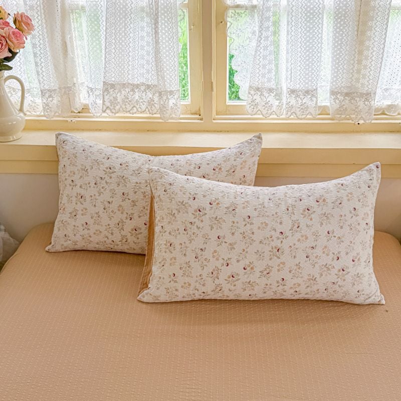 4Pcs PreCloud Linen | Set Đũi Xu Kem Style trẻ trung hiện đại | ID 4PCSPRECLOUD43