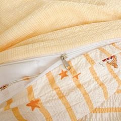 4Pcs PreCloud Linen | Set Đũi Xu Kem Style trẻ trung hiện đại | ID 4PCSPRECLOUD44
