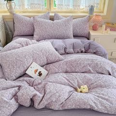 4Pcs PreCloud Linen | Set Đũi Xu Kem Style trẻ trung hiện đại | ID 4PCSPRECLOUD45