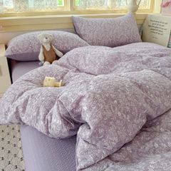 4Pcs PreCloud Linen | Set Đũi Xu Kem Style trẻ trung hiện đại | ID 4PCSPRECLOUD45