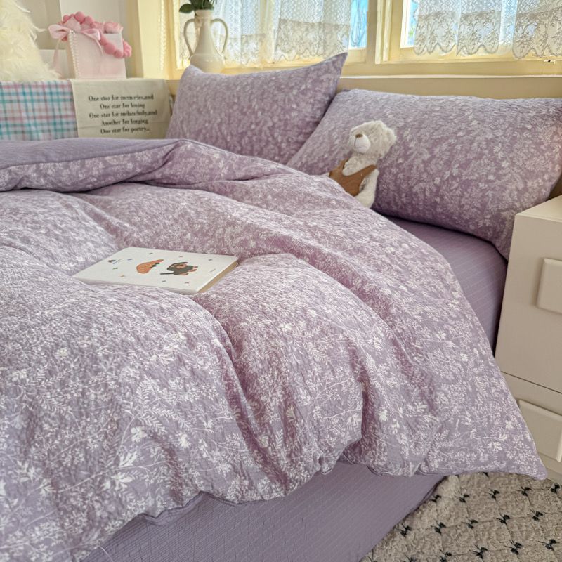 4Pcs PreCloud Linen | Set Đũi Xu Kem Style trẻ trung hiện đại | ID 4PCSPRECLOUD45