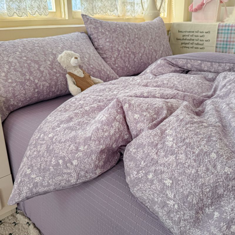 4Pcs PreCloud Linen | Set Đũi Xu Kem Style trẻ trung hiện đại | ID 4PCSPRECLOUD45
