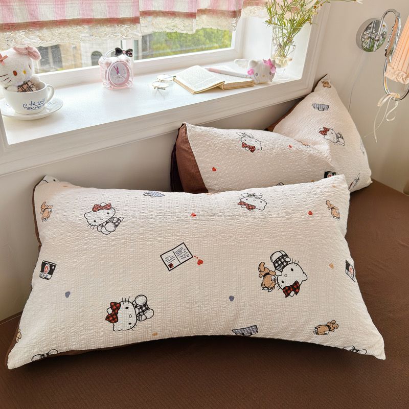 4Pcs PreCloud Linen | Set Đũi Xu Kem Style trẻ trung hiện đại | ID 4PCSPRECLOUD46