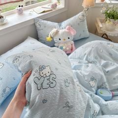 4Pcs PreCloud Linen | Set Đũi Xu Kem Style trẻ trung hiện đại | ID 4PCSPRECLOUD47