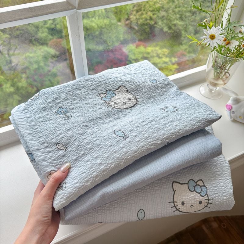 4Pcs PreCloud Linen | Set Đũi Xu Kem Style trẻ trung hiện đại | ID 4PCSPRECLOUD47