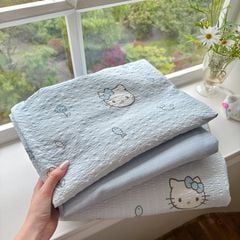 4Pcs PreCloud Linen | Set Đũi Xu Kem Style trẻ trung hiện đại | ID 4PCSPRECLOUD47