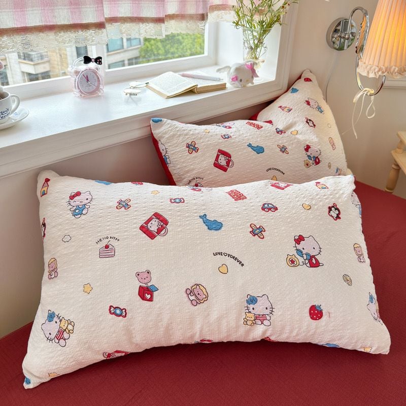 4Pcs PreCloud Linen | Set Đũi Xu Kem Style trẻ trung hiện đại | ID 4PCSPRECLOUD48
