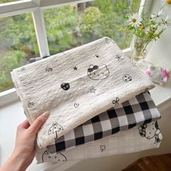 4Pcs PreCloud Linen | Set Đũi Xu Kem Style trẻ trung hiện đại | ID 4PCSPRECLOUD49