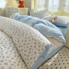 4Pcs PreCloud Linen | Set Đũi Xu Kem Style trẻ trung hiện đại | ID 4PCSPRECLOUD34