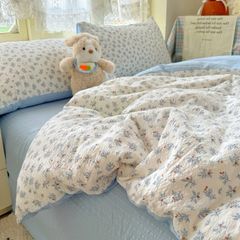 4Pcs PreCloud Linen | Set Đũi Xu Kem Style trẻ trung hiện đại | ID 4PCSPRECLOUD34