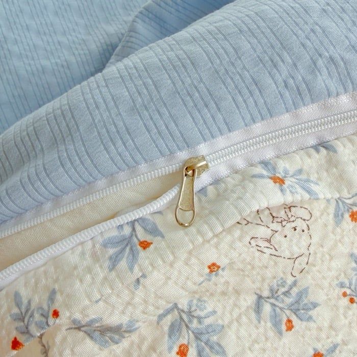 4Pcs PreCloud Linen | Set Đũi Xu Kem Style trẻ trung hiện đại | ID 4PCSPRECLOUD34